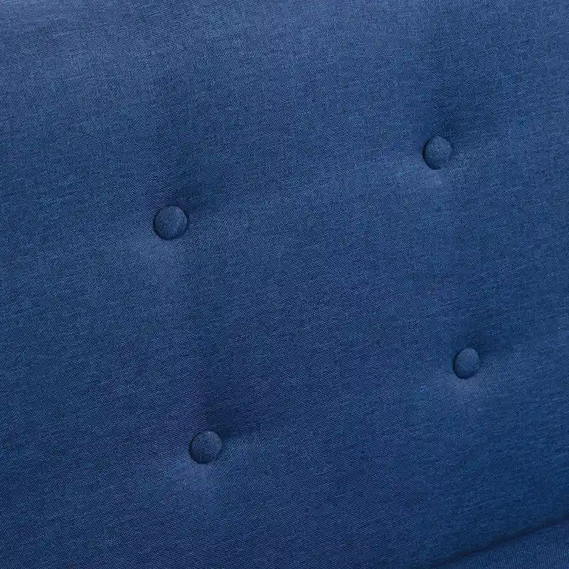 Ensemble de fauteuil et causeuse en lin capitonnés 3 pièces