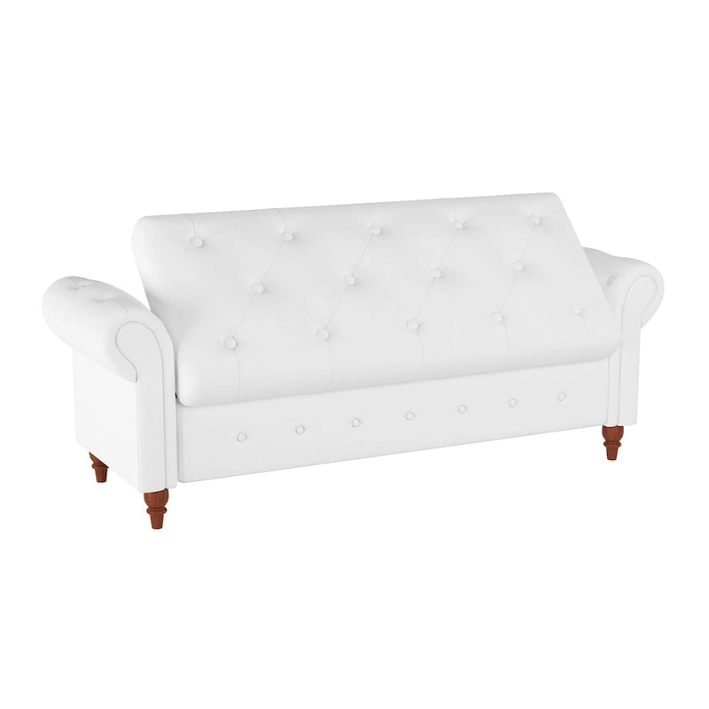 Banc de lit en tissu avec rangement - 63 po