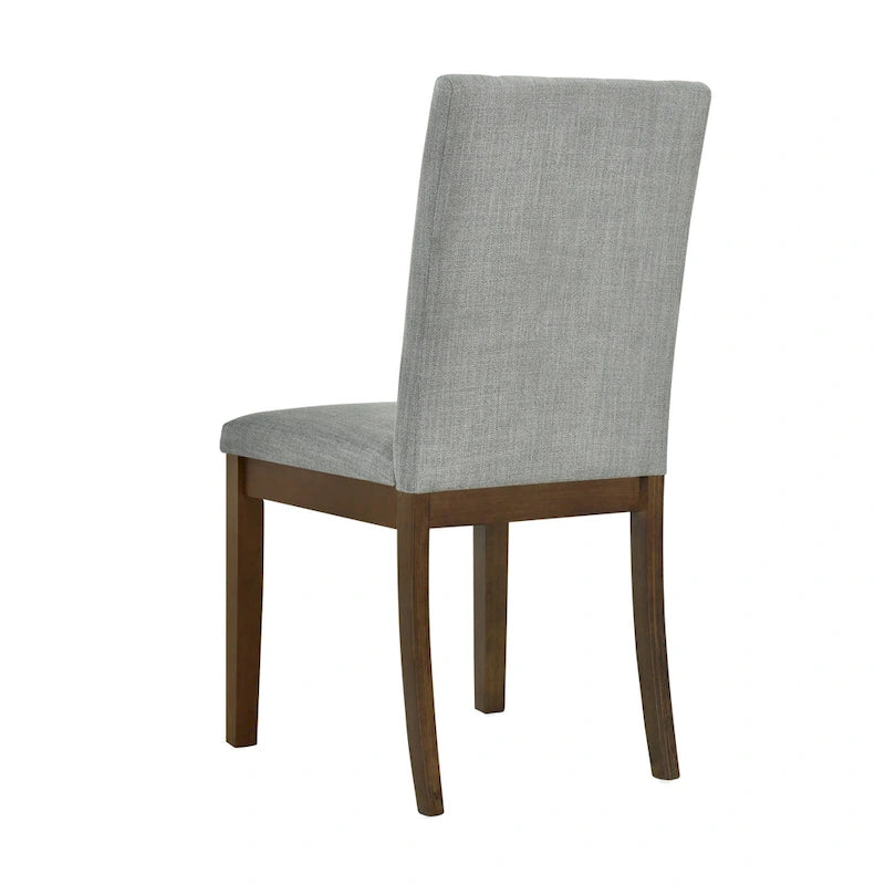 510 Design Everly Chaise de salle à manger capitonnée à dossier cannelé (Lot de 2)
