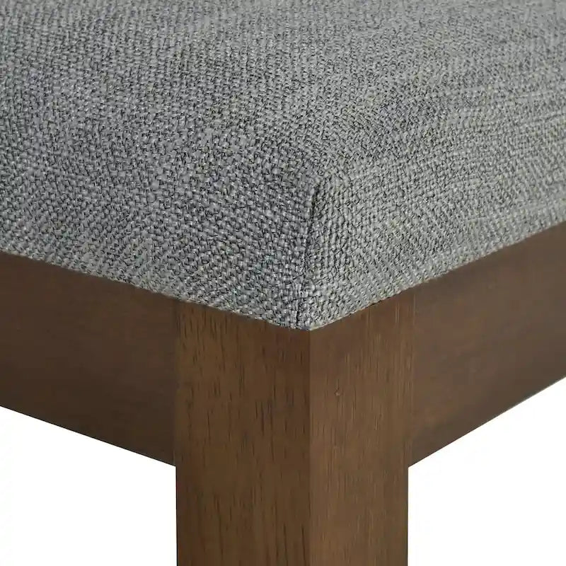 510 Design Everly Chaise de salle à manger capitonnée à dossier cannelé (Lot de 2)