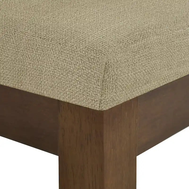 510 Design Everly Chaise de salle à manger capitonnée à dossier cannelé (Lot de 2)