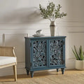 Meuble d'appoint Alban Traditional 32" avec porte creuse et lumière LED par HULALA HOME