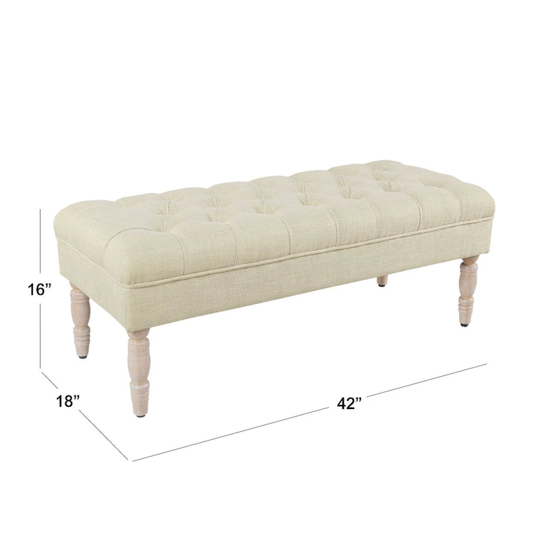 Banc capitonné classique HomePop