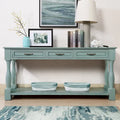 63inch Long Wood Console Table with 3 Drawers and 1 Bottom Shelf for Entryway Hallway Easy Assembly Extra-thick Sofa Table