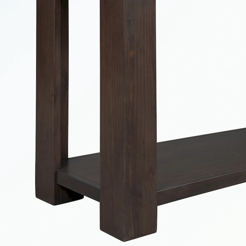 Console avec tiroirs de rangement et étagère inférieure