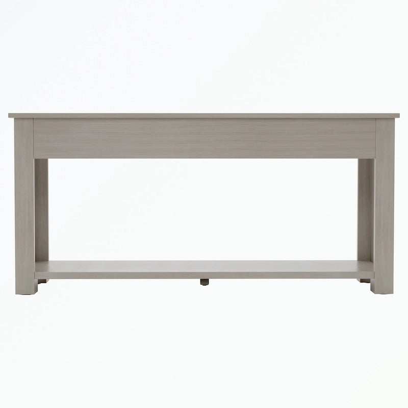 Console avec tiroirs de rangement et étagère inférieure