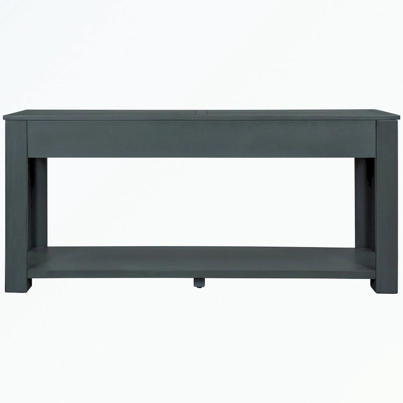 Console avec tiroirs de rangement et étagère inférieure