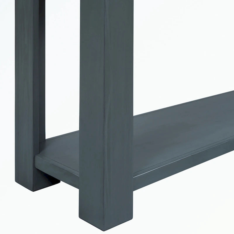Console avec tiroirs de rangement et étagère inférieure