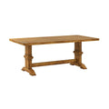 Table à manger Eleanor à plateau bicolore en bois massif par iNSPIRE Q Classic