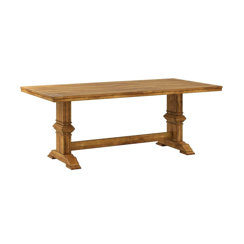 Table à manger Eleanor à plateau bicolore en bois massif par iNSPIRE Q Classic