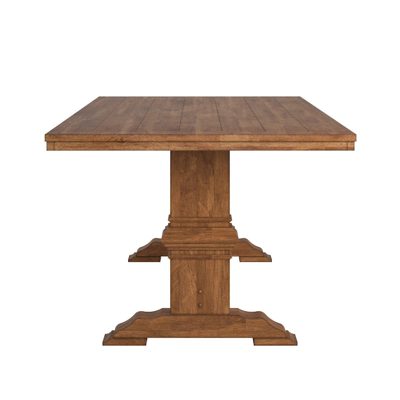 Table à manger Eleanor à plateau bicolore en bois massif par iNSPIRE Q Classic