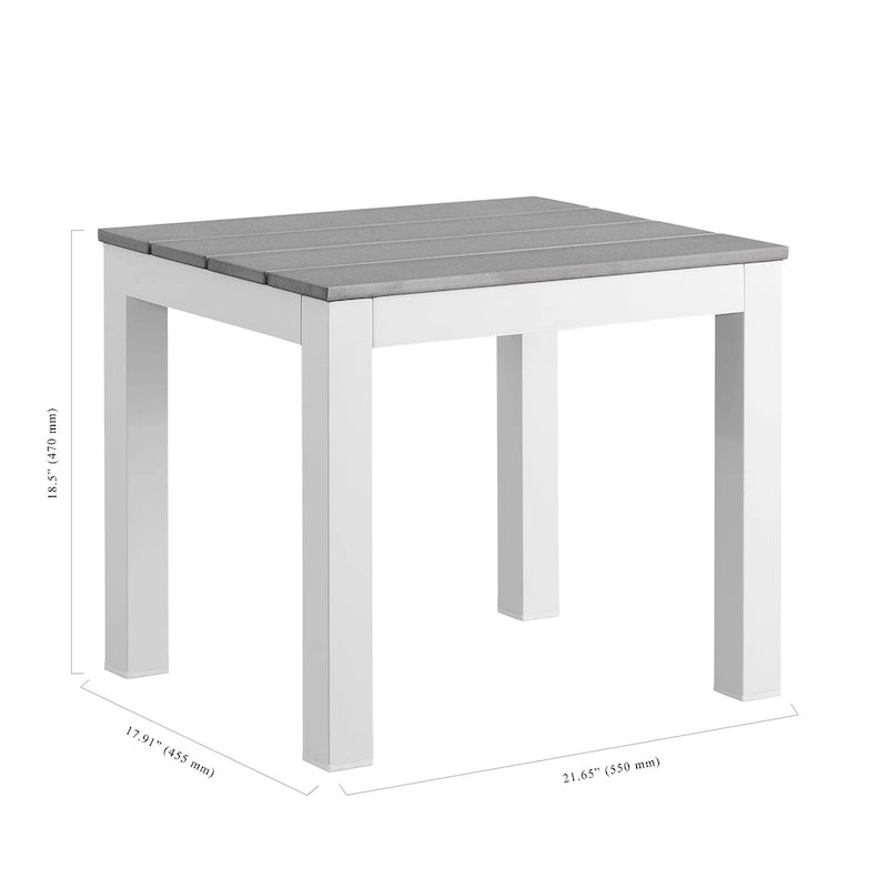 Table de billard Norwalk 2,13 m en ardoise, intérieure/extérieure, ensemble de salle à manger 6 places avec 4 bancs et accessoires, finition blanche