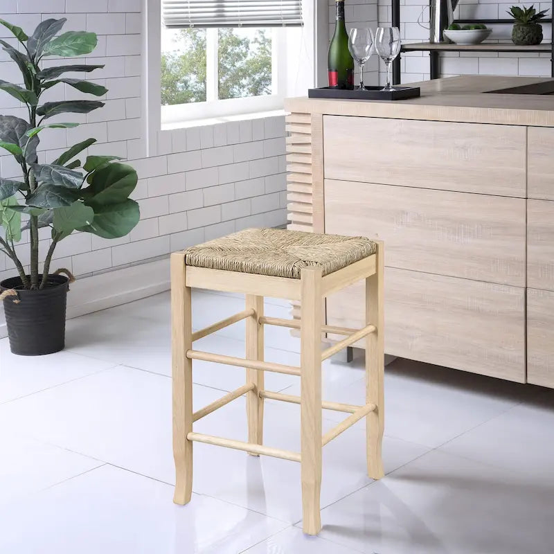 Tabouret de comptoir en bois sans dossier SQ Rush, 24 pouces