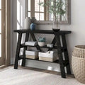 Console de rangement Maison Farmhouse de 47 pouces avec 2 étagères ouvertes
