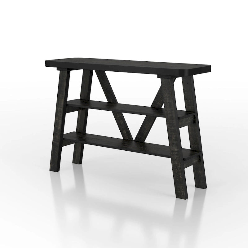 Console de rangement Maison Farmhouse de 47 pouces avec 2 étagères ouvertes