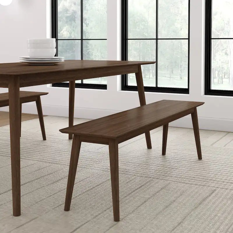 Banc de salle à manger moderne du milieu du siècle Planche et Poutre - 59