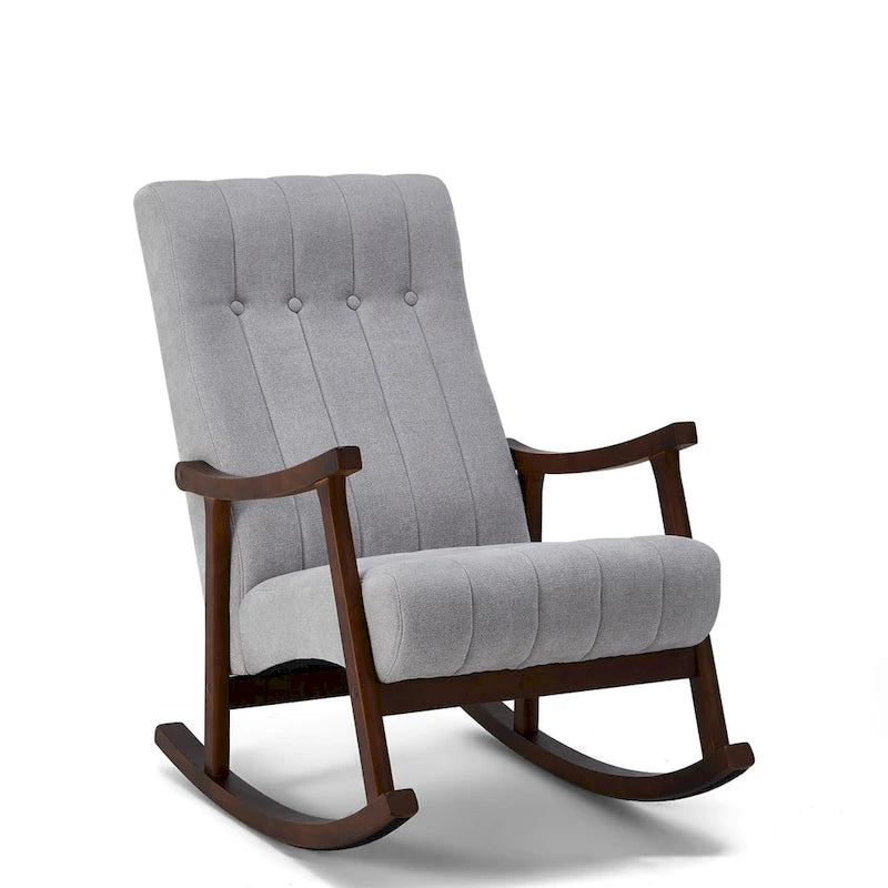 AVAWING Fauteuil à bascule rembourré Fauteuil haut de dossier moderne