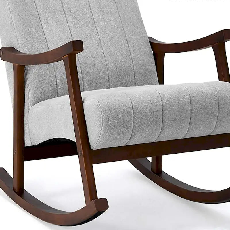 AVAWING Fauteuil à bascule rembourré Fauteuil haut de dossier moderne
