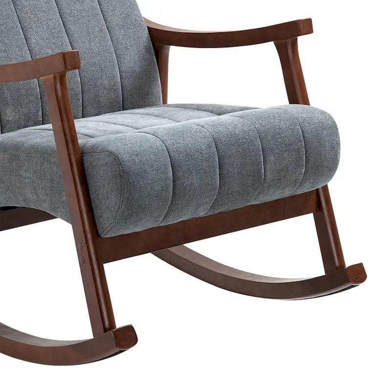 AVAWING Fauteuil à bascule rembourré Fauteuil haut de dossier moderne