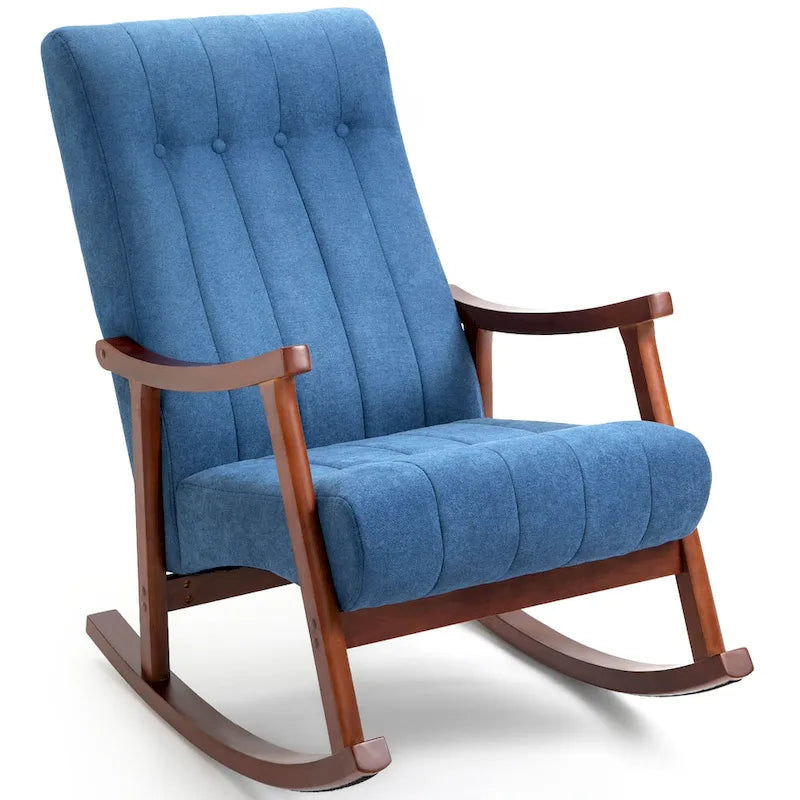 AVAWING Fauteuil à bascule rembourré Fauteuil haut de dossier moderne