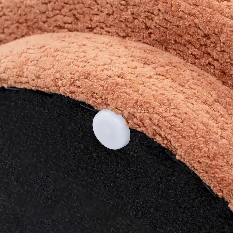 Fuji 15 Pouf Ottoman en fausse fourrure Sherpa Champignon