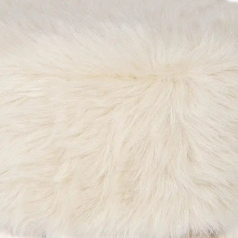Adeco Pouf rembourré rond et moderne avec repose-pieds