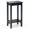 Lot de 2 tables de chevet hautes à 2 niveaux, table d'appoint de canapé, table de chevet étroite