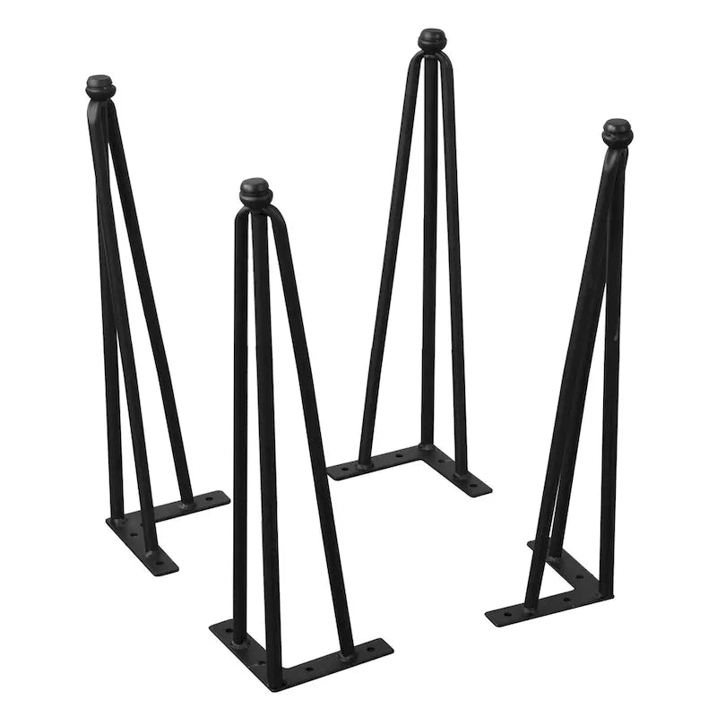 Pieds de Meuble Épingle à Cheveux Métal Lot de 4