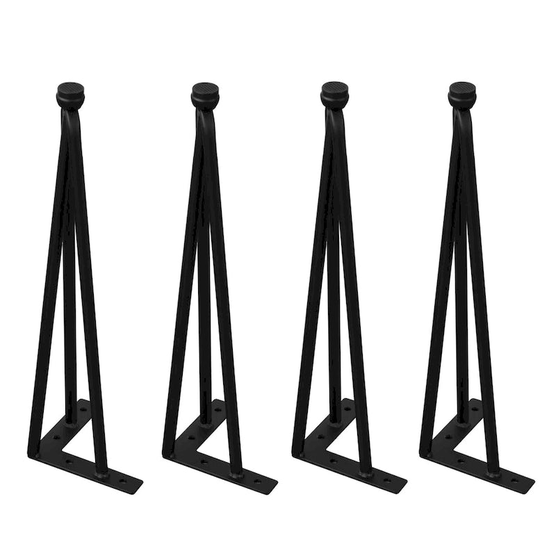 Pieds de Meuble Épingle à Cheveux Métal Lot de 4