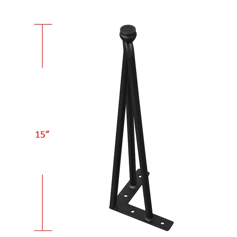 Pieds de Meuble Épingle à Cheveux Métal Lot de 4