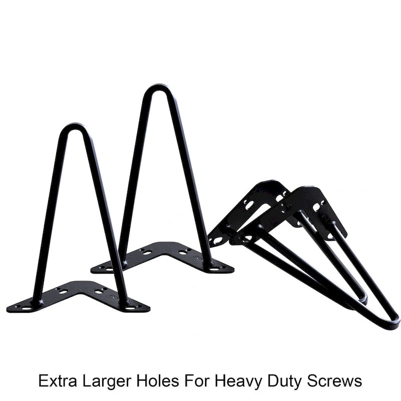 Pieds de Meuble Épingle à Cheveux Métal Lot de 4