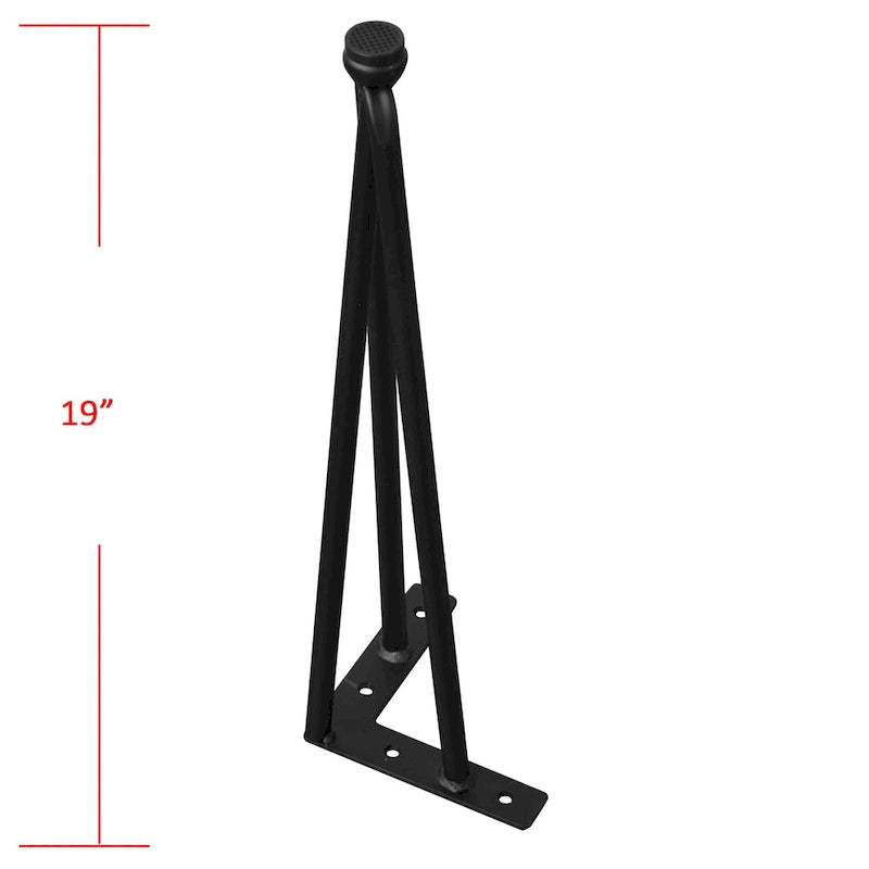 Pieds de Meuble Épingle à Cheveux Métal Lot de 4