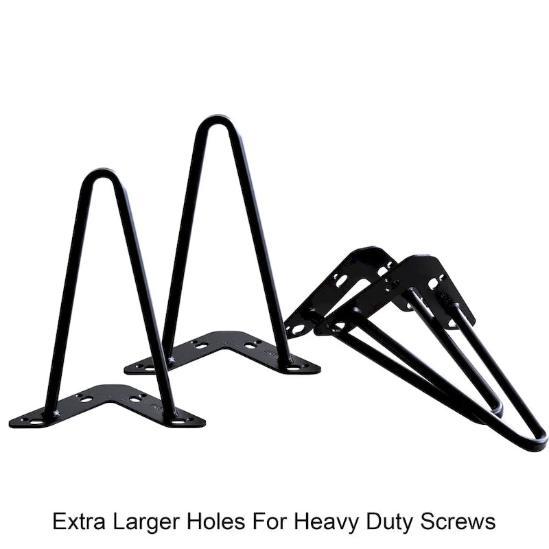 Pieds de Meuble Épingle à Cheveux Métal Lot de 4