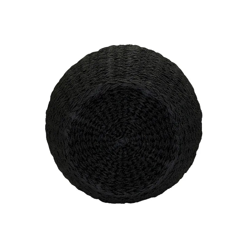 Table d'appoint avec panier de rangement en osier tressé à la main Household Essentials - 17,0 L x 17,0 l x 19,0 H