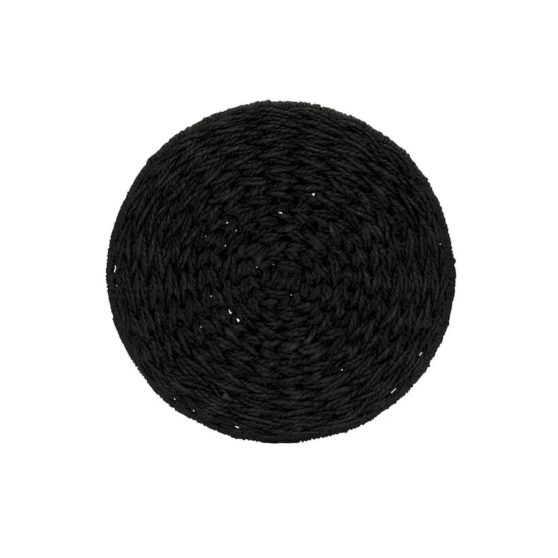 Table d'appoint avec panier de rangement en osier tressé à la main Household Essentials - 17,0 L x 17,0 l x 19,0 H