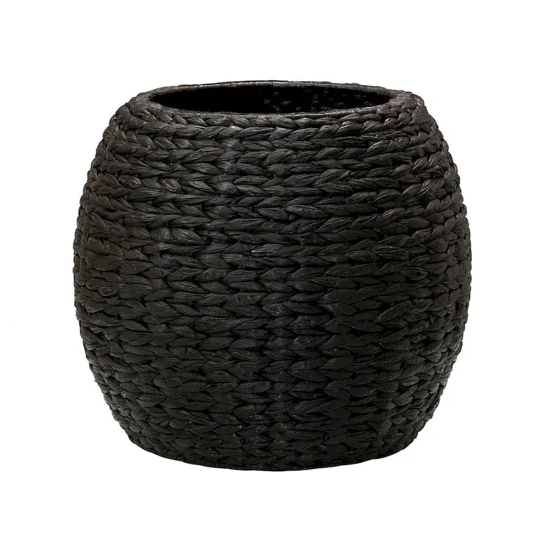 Table d'appoint avec panier de rangement en osier tressé à la main Household Essentials - 17,0 L x 17,0 l x 19,0 H