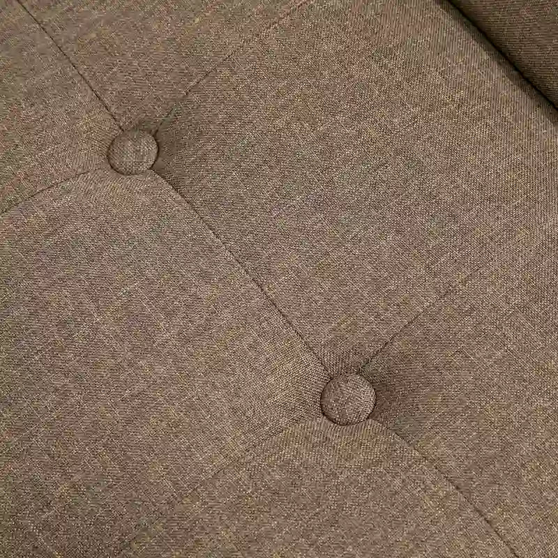 Banc d'appoint/ottoman capitonné en tissu, style moderne, pour chambre à coucher ou salon, par HOMCOM