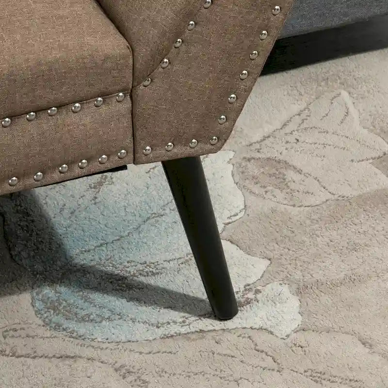 Banc d'appoint/ottoman capitonné en tissu, style moderne, pour chambre à coucher ou salon, par HOMCOM