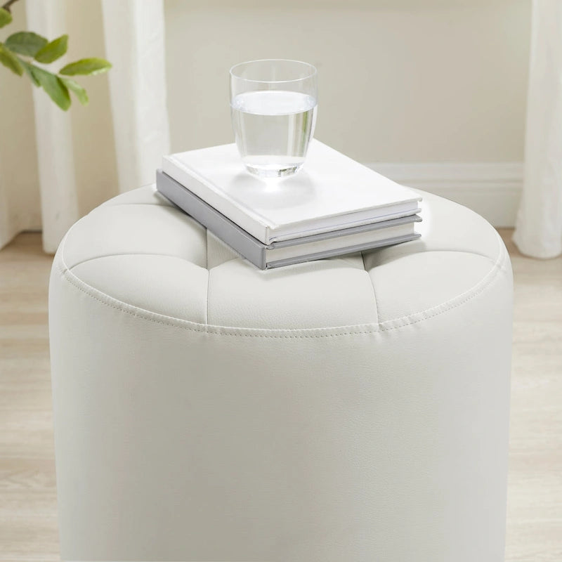 Ottoman pivotant en similicuir Chelle