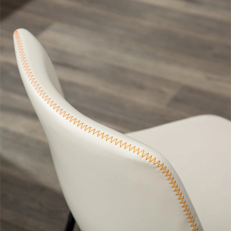 Chaises de salle à manger sans accoudoirs en similicuir Inyo de Carbon Loft (lot de 2)