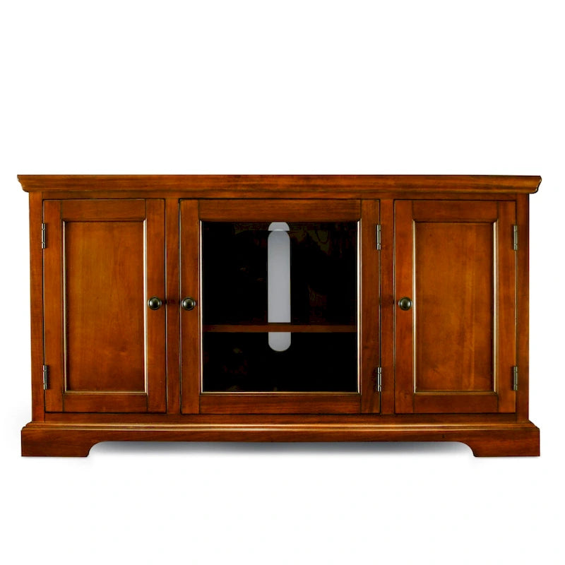 Meuble TV d'angle Leick Home en bois massif, style Mission