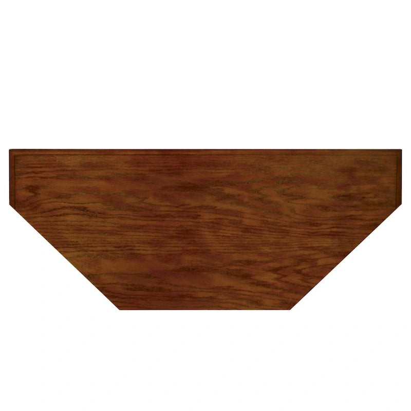 Meuble TV d'angle Leick Home en bois massif, style Mission