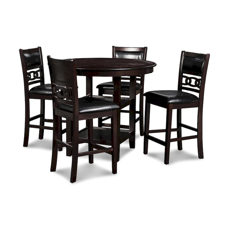 Ensemble de salle à manger rond New Classic Furniture Cavan 5 pièces hauteur comptoir