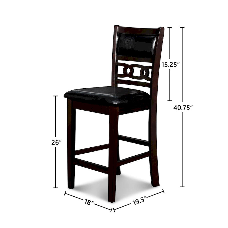 Ensemble de salle à manger rond New Classic Furniture Cavan 5 pièces hauteur comptoir