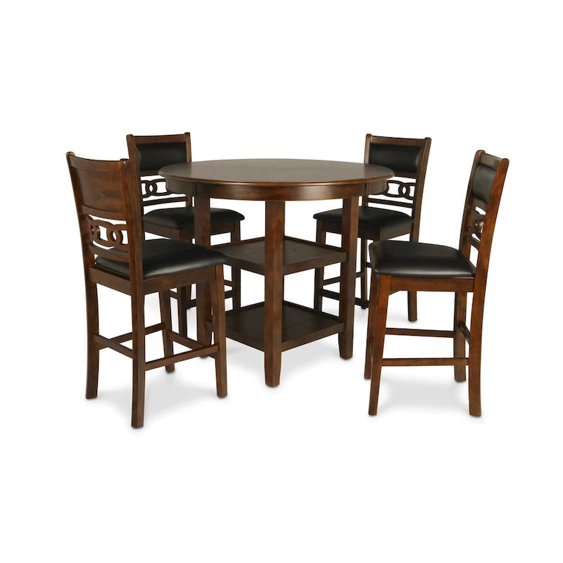 Ensemble de salle à manger rond New Classic Furniture Cavan 5 pièces hauteur comptoir