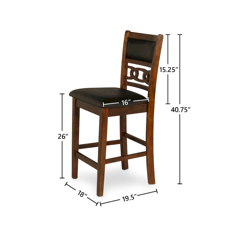 Ensemble de salle à manger rond New Classic Furniture Cavan 5 pièces hauteur comptoir