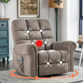 Fauteuil inclinable pivotant surdimensionné et rembourré pour homme de grande taille