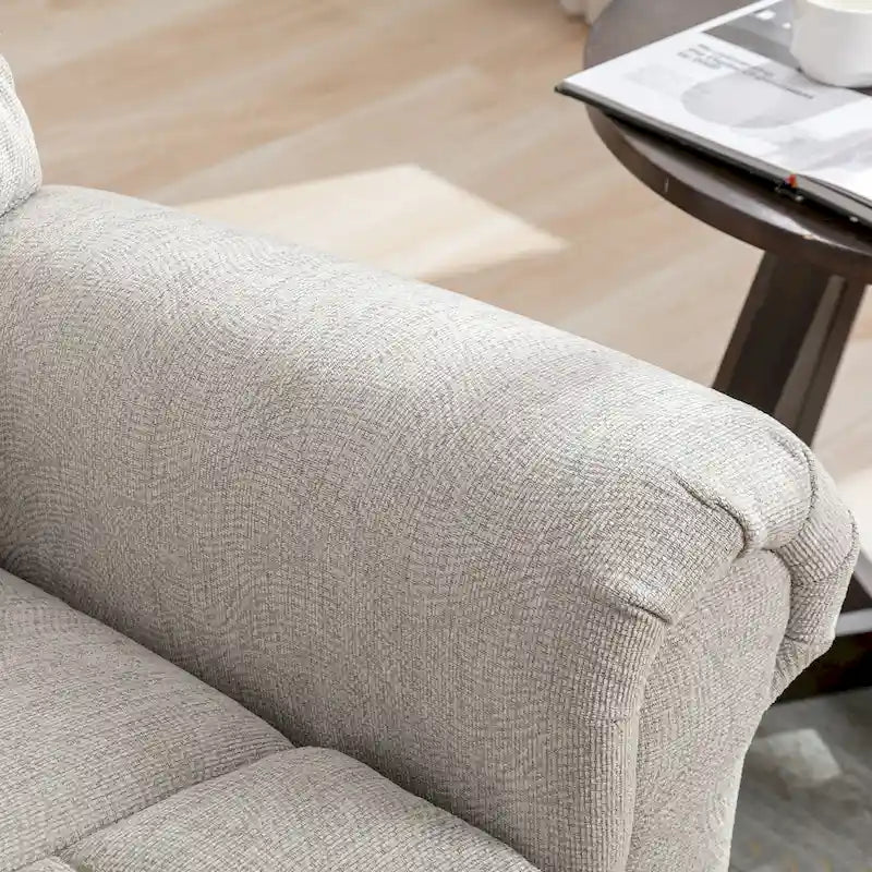 Fauteuil inclinable pivotant surdimensionné et rembourré pour homme de grande taille
