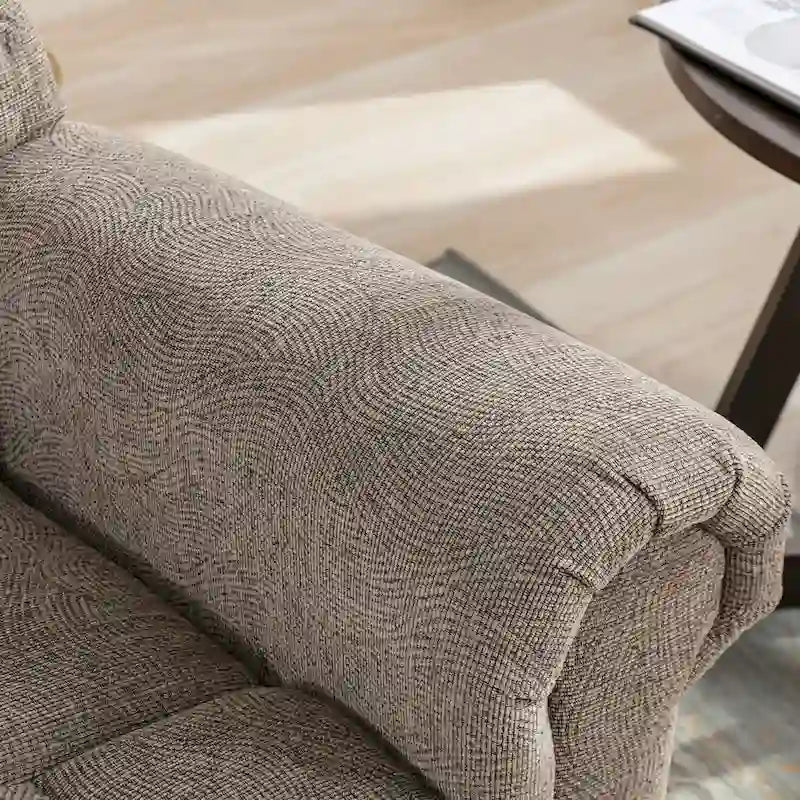 Fauteuil inclinable pivotant surdimensionné et rembourré pour homme de grande taille