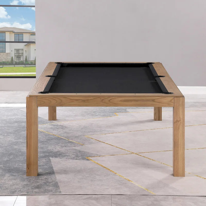 Table de billard Olivia Vintage Ash de 8 pieds avec plateau de salle à manger